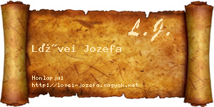 Lövei Jozefa névjegykártya